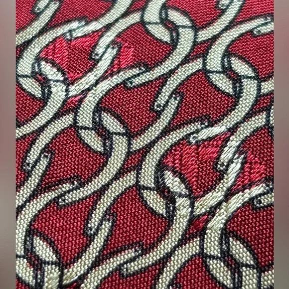 Vintage Polo Ralph Lauren Handmade Jacquard Woven Silk Neck Tie Equestrian Line